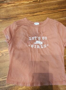 Rue21 Girls' Rust 'Let's Go Girls' Graphic Tee